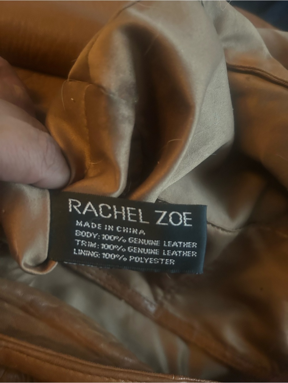 Rachel Zoe Brown Pebbled Leather Shoulder Satchel - Picture 3 of 4